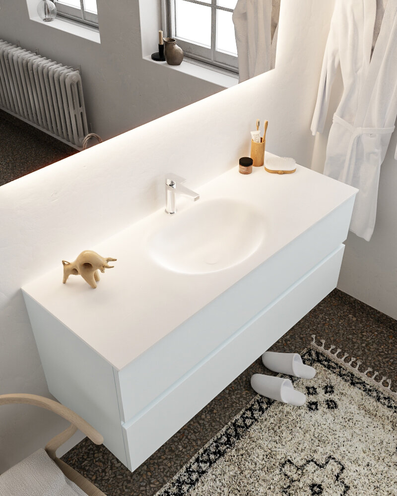 MONDIAZ VICA 120cm mueble de baño Clay 2 cajones lavabo MOON Centro 1 orificio. 1 MONDIAZ VICA 120cm mueble de baño Clay 2 cajones lavabo MOON Centro 1 orificio.