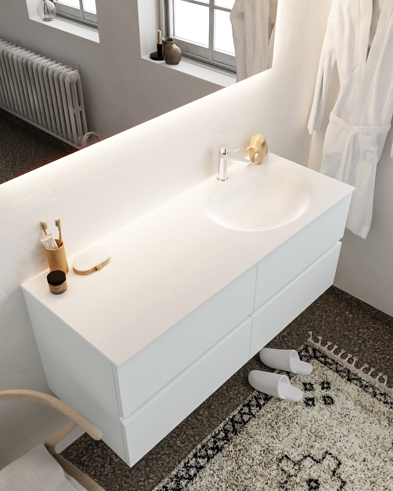 MONDIAZ VICA 120cm mueble de baño Clay 4 cajones lavabo MOON Derecho 1 orificio. 1 MONDIAZ VICA 120cm mueble de baño Clay 4 cajones lavabo MOON Derecho 1 orificio.