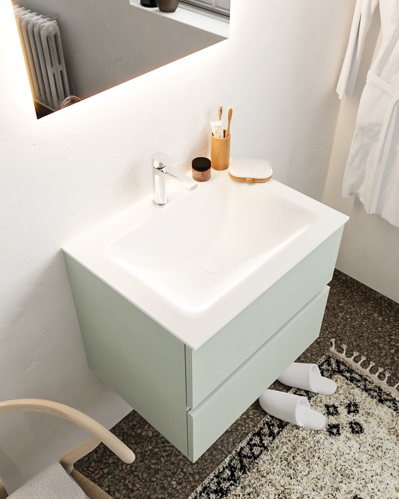 MONDIAZ VICA 60cm mueble de baño Greey 2 cajones lavabo CLOUD Centro 1 orificio. 1 MONDIAZ VICA 60cm mueble de baño Greey 2 cajones lavabo CLOUD Centro 1 orificio.