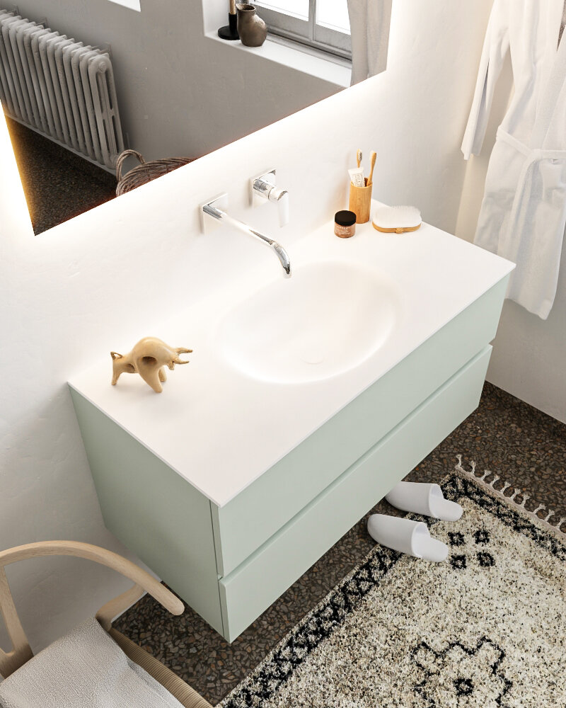 MONDIAZ VICA 100cm mueble de baño Greey 2 cajones lavabo MOON Centro sin orificio. 1 MONDIAZ VICA 100cm mueble de baño Greey 2 cajones lavabo MOON Centro sin orificio.