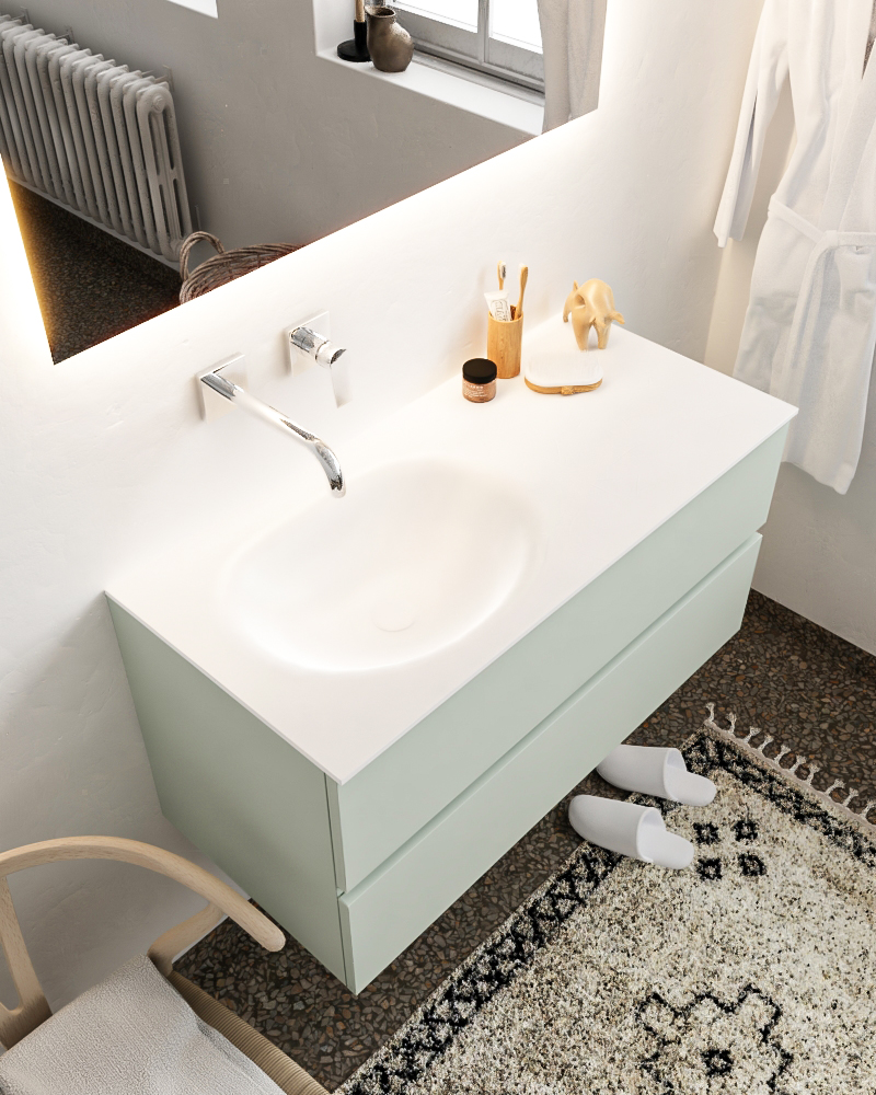 MONDIAZ VICA 100cm mueble de baño Greey 2 cajones lavabo MOON Izquierda sin orificio. 1 MONDIAZ VICA 100cm mueble de baño Greey 2 cajones lavabo MOON Izquierda sin orificio.