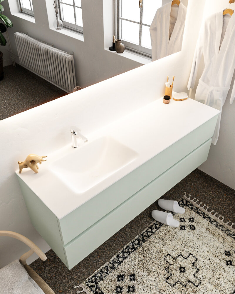 MONDIAZ VICA 150cm mueble de baño Greey 2 cajones lavabo CLOUD Izquierda 1 orificio. 1 MONDIAZ VICA 150cm mueble de baño Greey 2 cajones lavabo CLOUD Izquierda 1 orificio.