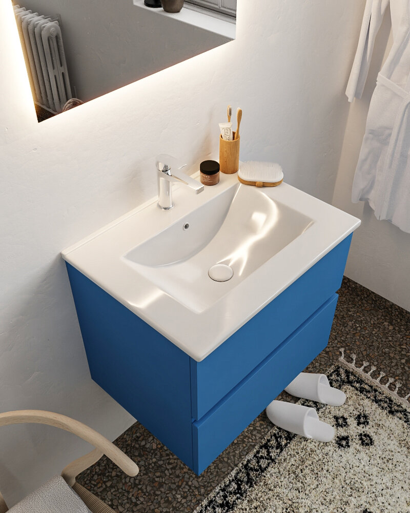 MONDIAZ VICA 60cm mueble de baño Jeans 2 cajones lavabo DENIA Centro 1 orificio. 1 MONDIAZ VICA 60cm mueble de baño Jeans 2 cajones lavabo DENIA Centro 1 orificio.
