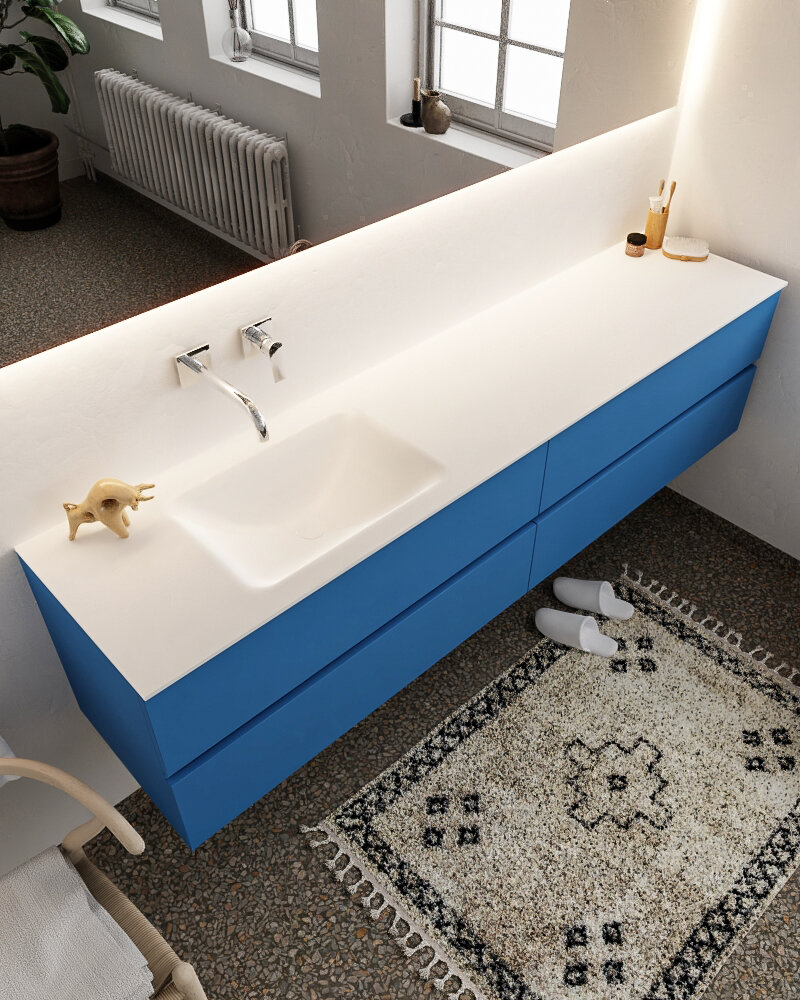 MONDIAZ VICA 200cm mueble de baño Jeans 4 cajones lavabo CLOUD Izquierda sin orificio. 1 MONDIAZ VICA 200cm mueble de baño Jeans 4 cajones lavabo CLOUD Izquierda sin orificio.