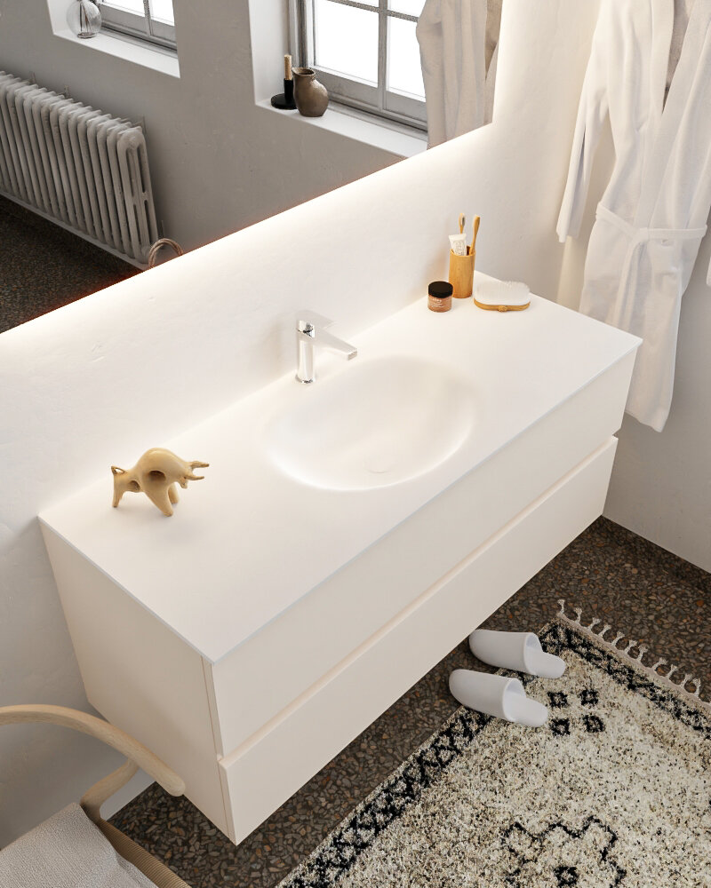 MONDIAZ VICA 120cm mueble de baño Linen 2 cajones lavabo MOON Centro 1 orificio. 1 MONDIAZ VICA 120cm mueble de baño Linen 2 cajones lavabo MOON Centro 1 orificio.