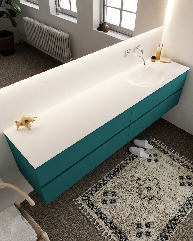 MONDIAZ VICA 200cm mueble de baño Smag 4 cajones lavabo MOON Derecho sin orificio. 1 MONDIAZ VICA 200cm mueble de baño Smag 4 cajones lavabo MOON Derecho sin orificio.