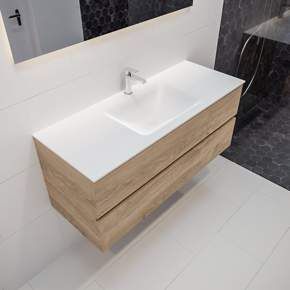 MONDIAZ VICA 120cm mueble de baño Washed Oak 2 cajones lavabo CLOUD Centro 1 orificio. 1 MONDIAZ VICA 120cm mueble de baño Washed Oak 2 cajones lavabo CLOUD Centro 1 orificio.