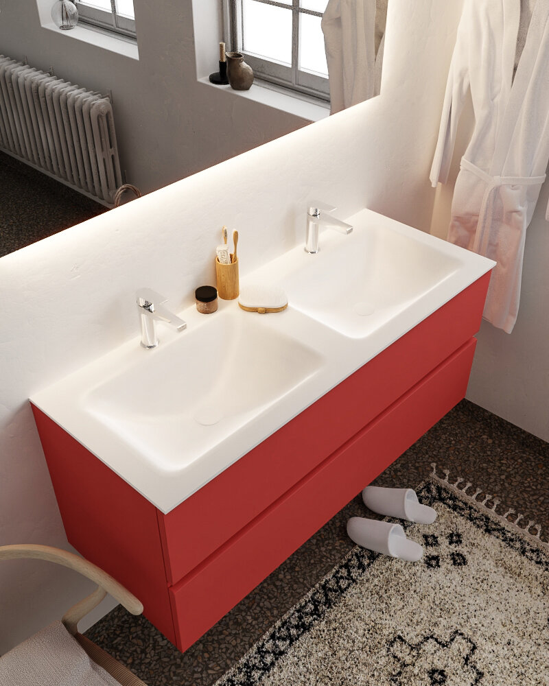 MONDIAZ VICA 120cm mueble de baño Fire 2 cajones lavabo CLOUD Doble 2 orificios. 1 MONDIAZ VICA 120cm mueble de baño Fire 2 cajones lavabo CLOUD Doble 2 orificios.