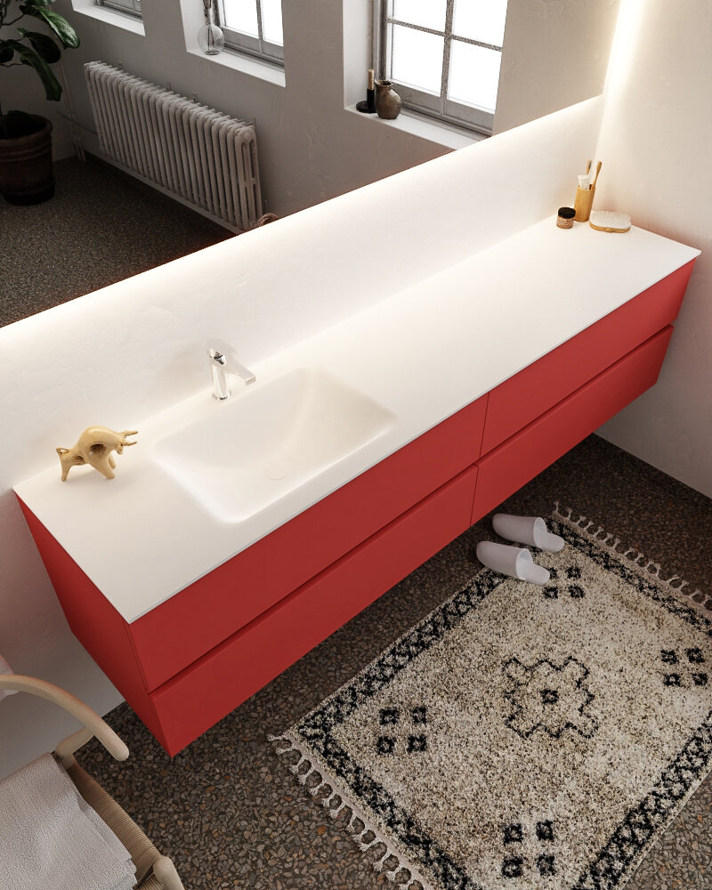 MONDIAZ VICA 200cm mueble de baño Fire 4 cajones lavabo CLOUD Izquierda 1 orificio. 1 MONDIAZ VICA 200cm mueble de baño Fire 4 cajones lavabo CLOUD Izquierda 1 orificio.