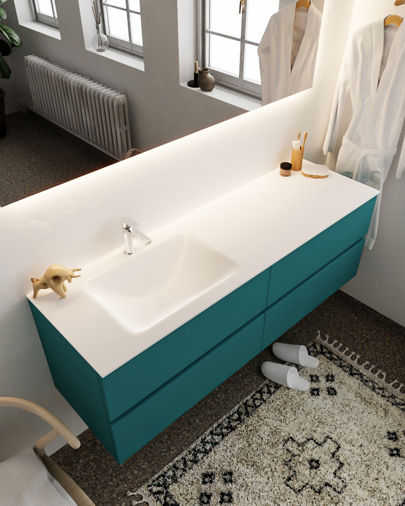 MONDIAZ VICA 150cm mueble de baño Smag 4 cajones lavabo CLOUD Izquierda 1 orificio con espejo LED. 1 MONDIAZ VICA 150cm mueble de baño Smag 4 cajones lavabo CLOUD Izquierda 1 orificio con espejo LED.