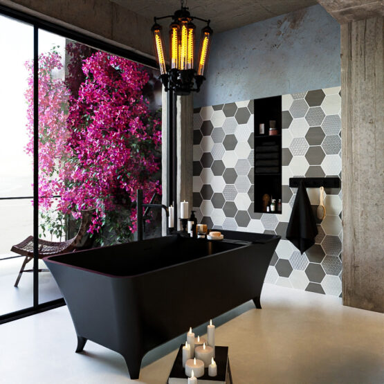 MONDIAZ LUNDY Bañera exenta 170x75cm color Urban / Urban.