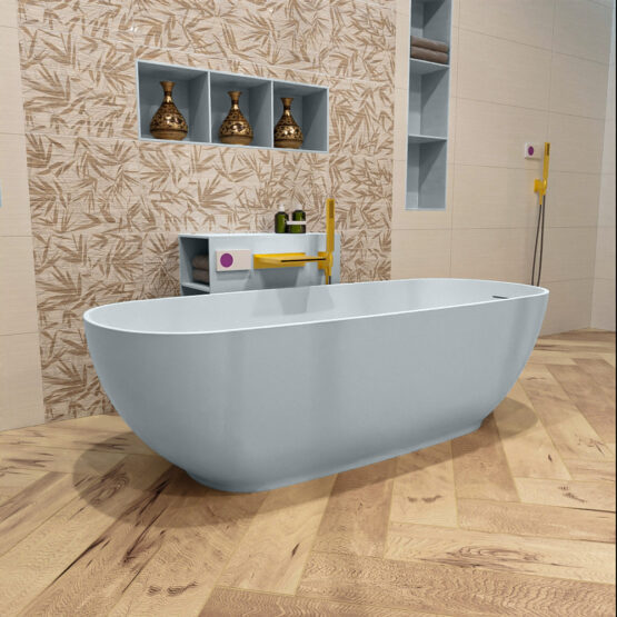 MONDIAZ ROCK Bañera exenta 170x70cm color Clay / Clay.