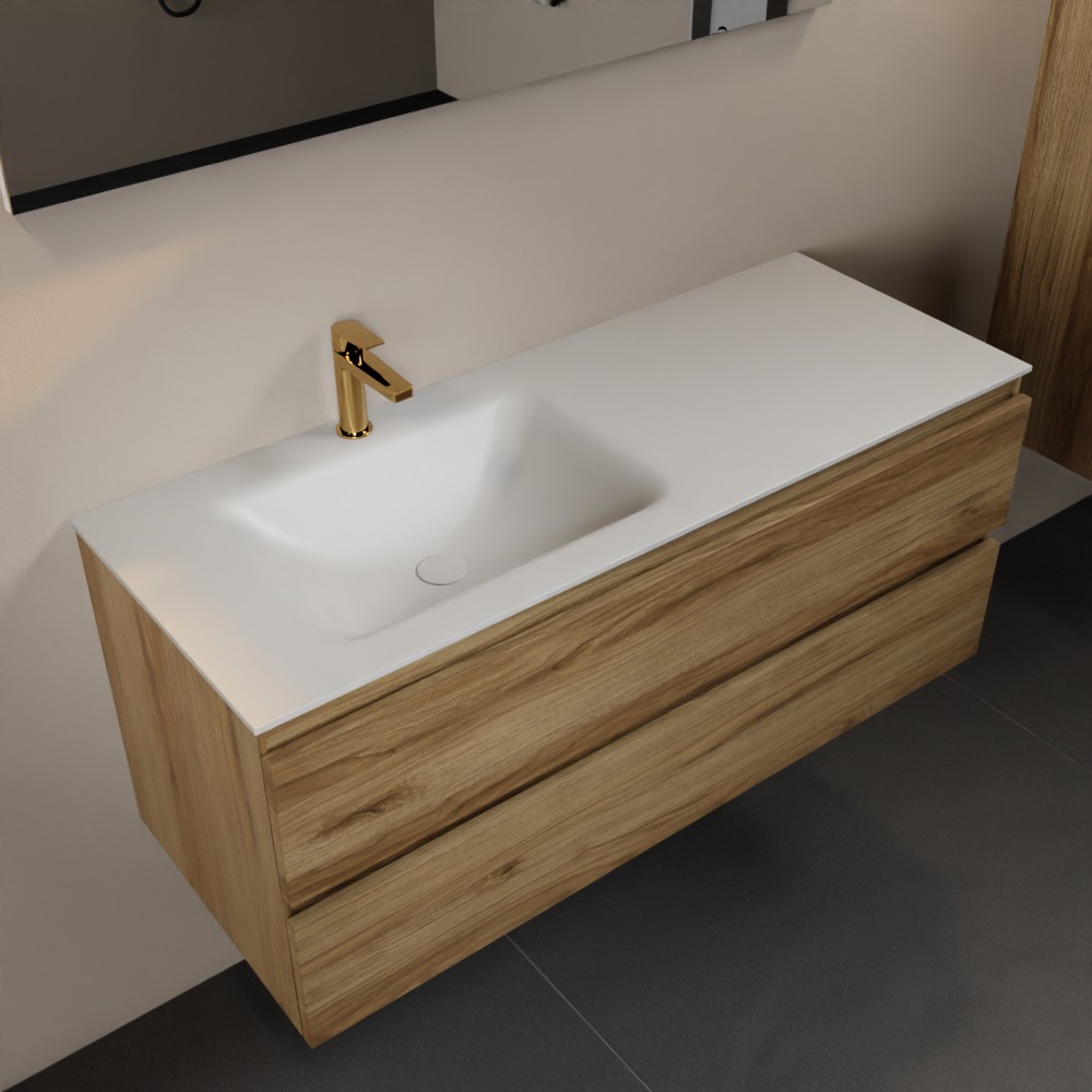 MONDIAZ AIVY 120cm mueble de baño Chai. Lavabo Talc solid surface Izquierda 1 orificio con espejo. 1 MONDIAZ AIVY 120cm mueble de baño Chai. Lavabo Talc Solid surface Izquierda 1 orificio.