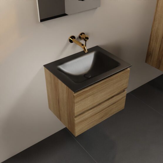MONDIAZ AIVY 60cm mueble de baño Chai. Lavabo Urban Solid surface Centro sin orificio.