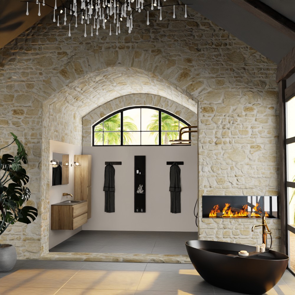 MONDIAZ AIVY 120cm mueble de baño Chai. Lavabo Urban solid surface Derecho sin orificio con espejo. 3 MONDIAZ AIVY 120cm mueble de baño Chai. Lavabo Urban solid surface Derecho sin orificio con espejo. - Imagen 3