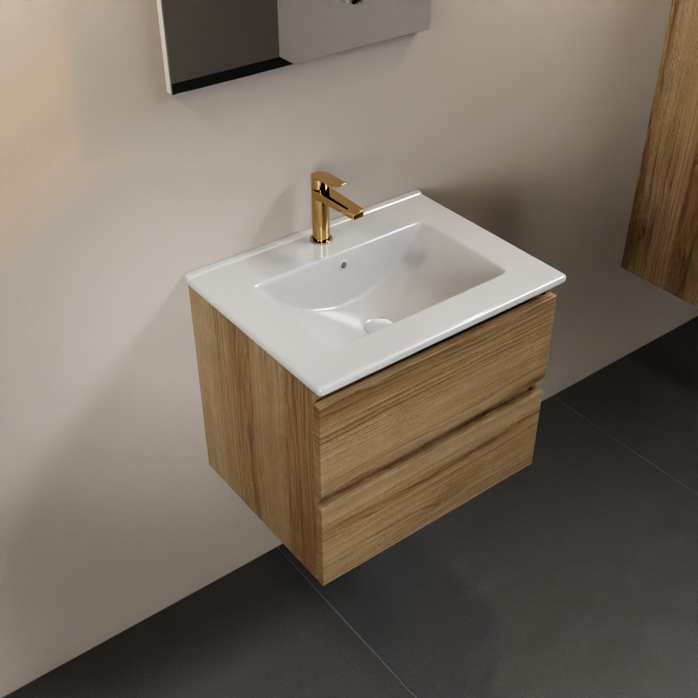 MONDIAZ AIVY 60cm mueble de baño Chai. Lavabo Blanco brillo Cerámica Centro 1 orificio. 1 MONDIAZ AIVY 60cm mueble de baño Chai. Lavabo Blanco brillo Cerámica Centro 1 orificio.
