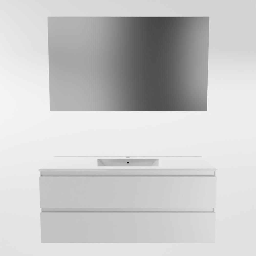 MONDIAZ AIVY 120cm mueble de baño Talc. Lavabo blanco brillo cerámica Centro 1 orificio con espejo. 5 MONDIAZ AIVY 120cm mueble de baño Talc. Lavabo blanco brillo cerámica Centro 1 orificio con espejo. - Imagen 5