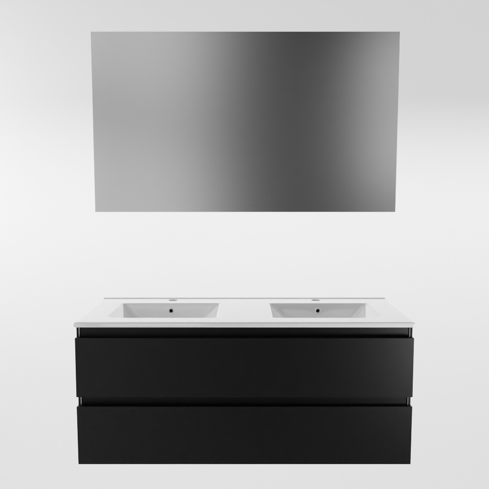 MONDIAZ AIVY 120cm mueble de baño Urban. Lavabo blanco brillo cerámica Doble 2 orificios y armario con espejo. 5 MONDIAZ AIVY 120cm mueble de baño Urban. Lavabo blanco brillo cerámica Doble 2 orificios y armario con espejo. - Imagen 5