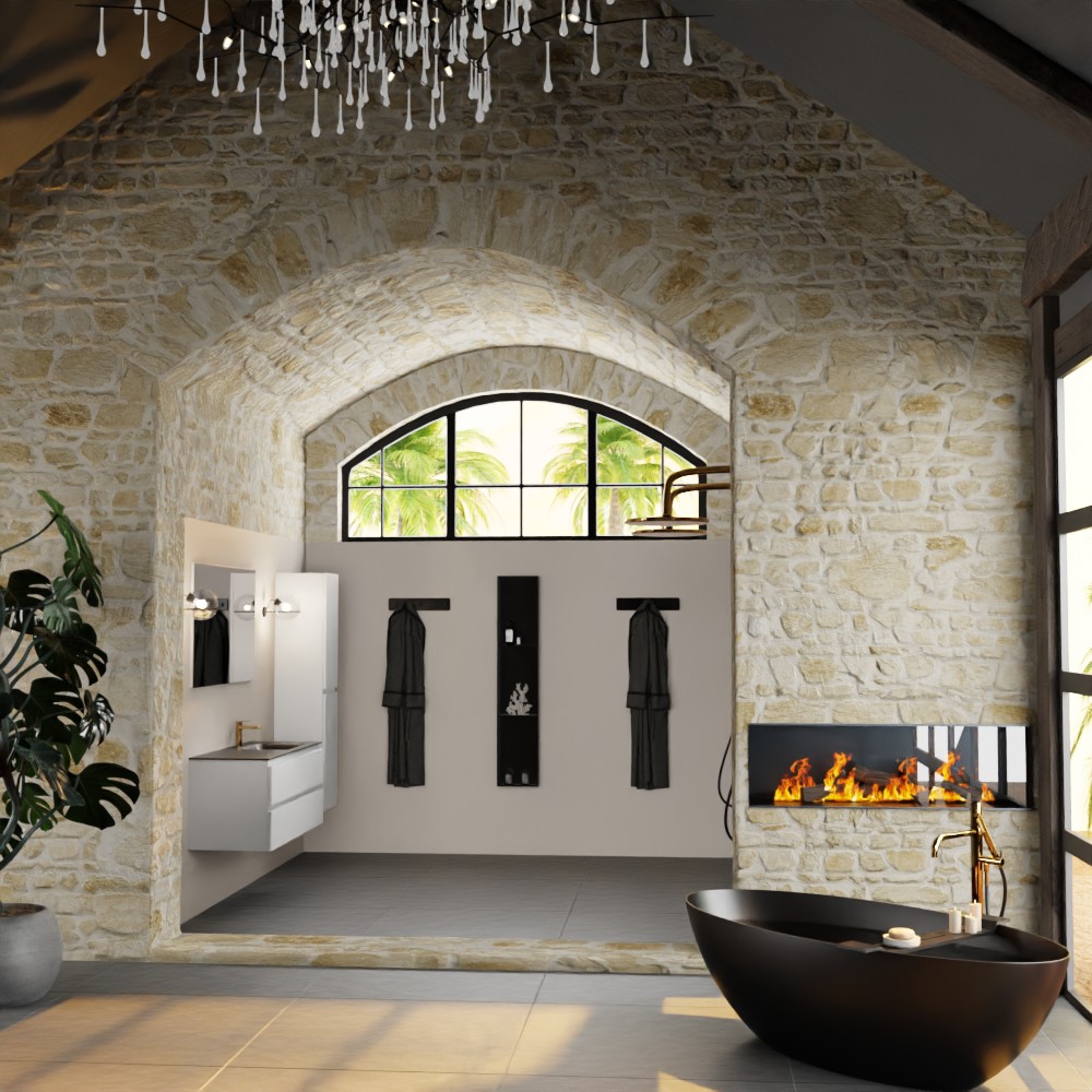 MONDIAZ AIVY 120cm mueble de baño Talc. Lavabo Urban Solid surface Derecho 1 orificio. 3 MONDIAZ AIVY 120cm mueble de baño Talc. Lavabo Urban Solid surface Derecho 1 orificio. - Imagen 3