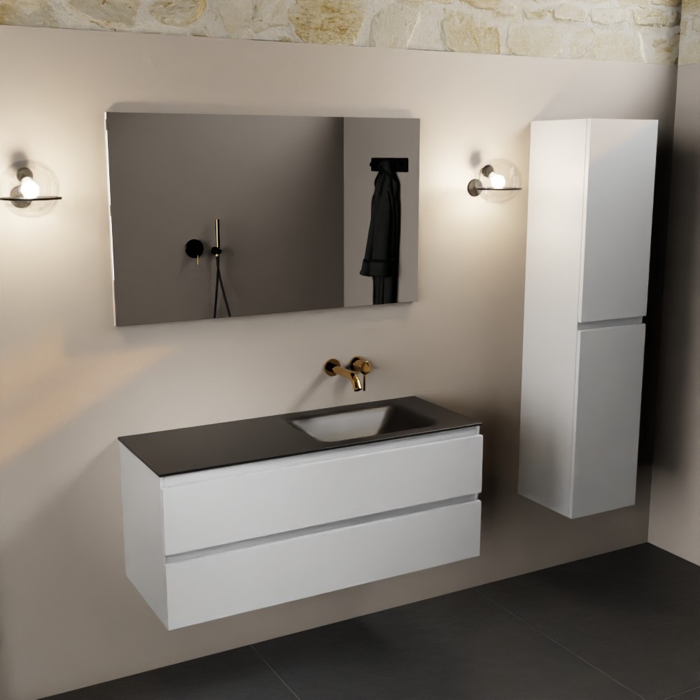 MONDIAZ AIVY 120cm mueble de baño Talc. Lavabo Urban Solid surface Derecho sin orificio. 2 MONDIAZ AIVY 120cm mueble de baño Talc. Lavabo Urban Solid surface Derecho sin orificio. - Imagen 2