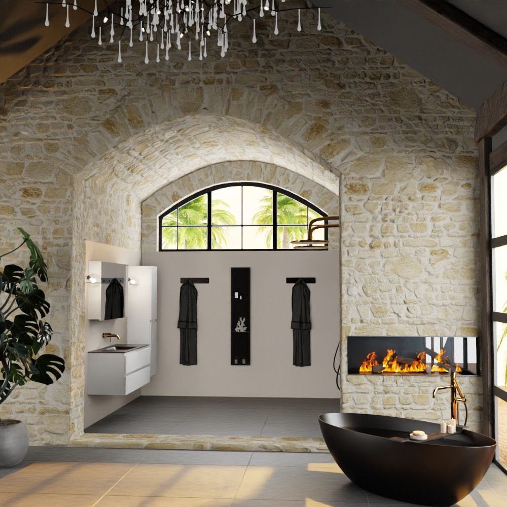 MONDIAZ AIVY 120cm mueble de baño Talc. Lavabo Urban Solid surface Centro sin orificio y armario con espejo. 3 MONDIAZ AIVY 120cm mueble de baño Talc. Lavabo Urban Solid surface Centro sin orificio y armario con espejo. - Imagen 3