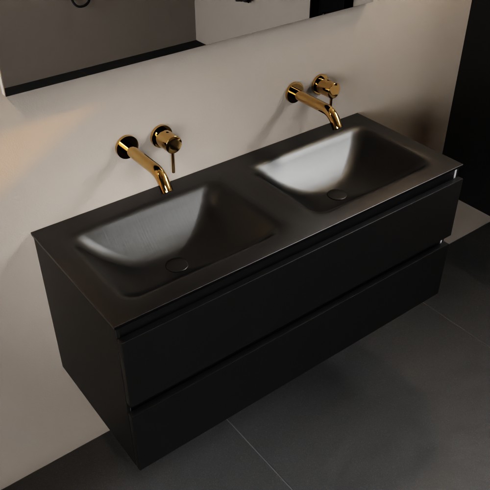 MONDIAZ AIVY 120cm mueble de baño Urban. Lavabo Urban Solid surface Doble sin orificio. 1 MONDIAZ AIVY 120cm mueble de baño Urban. Lavabo Urban Solid surface Doble sin orificio.