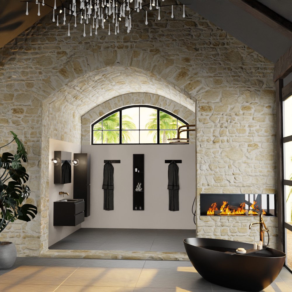 MONDIAZ AIVY 80cm mueble de baño Urban. Lavabo Urban Solid surface Centro sin orificio y armario con espejo. 3 MONDIAZ AIVY 80cm mueble de baño Urban. Lavabo Urban Solid surface Centro sin orificio y armario con espejo. - Imagen 3