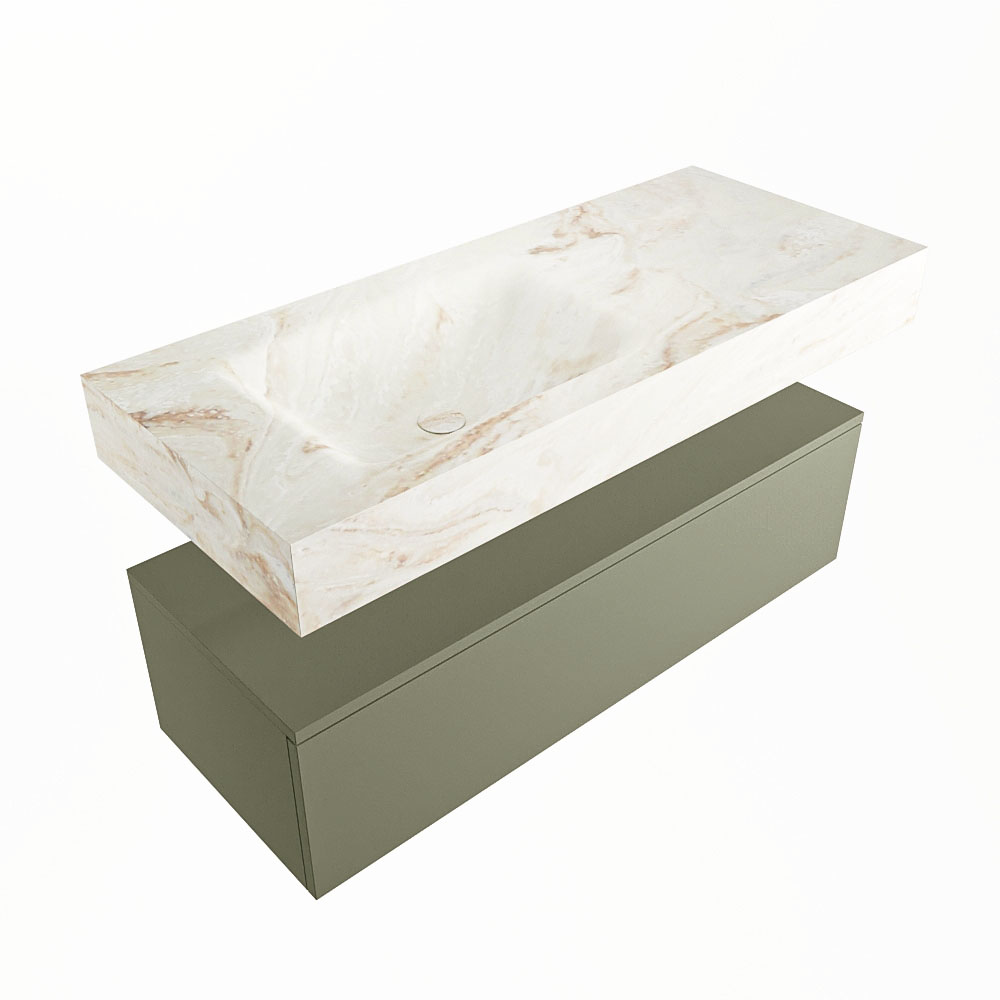 MONDIAZ ALAN-DLUX 110cm mueble de baño Army 1 cajón. Lavabo CLOUD Izquierda sin orificios color Frappe. 5 MONDIAZ ALAN-DLUX 110cm mueble de baño Army 1 cajón. Lavabo CLOUD Izquierda sin orificios color Frappe. - Imagen 5