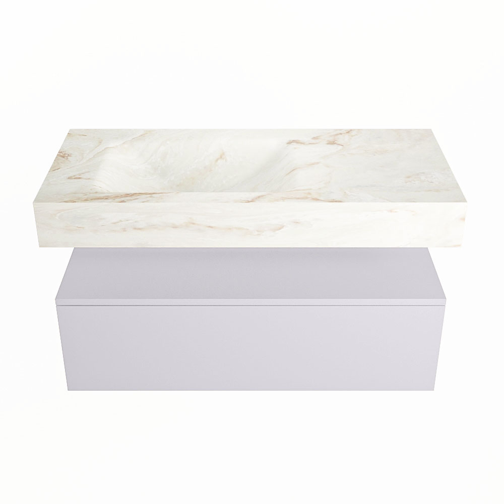 MONDIAZ ALAN-DLUX 100cm mueble de baño Cale 1 cajón. Lavabo CLOUD Izquierda sin orificios color Frappe. 4 MONDIAZ ALAN-DLUX 100cm mueble de baño Cale 1 cajón. Lavabo CLOUD Izquierda sin orificios color Frappe. - Imagen 4