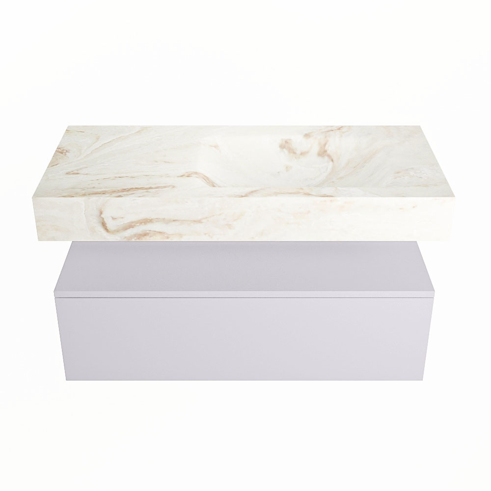 MONDIAZ ALAN-DLUX 100cm mueble de baño Cale 1 cajón. Lavabo CLOUD Derecho sin orificios color Frappe. 4 MONDIAZ ALAN-DLUX 100cm mueble de baño Cale 1 cajón. Lavabo CLOUD Derecho sin orificios color Frappe. - Imagen 4