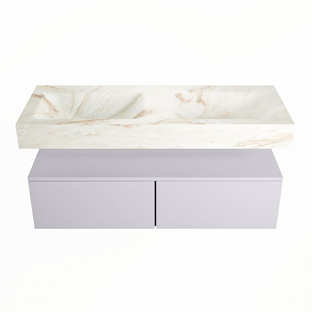MONDIAZ ALAN-DLUX 120cm mueble de baño Cale 2 cajones. Lavabo CLOUD Doble 2 orificios color Frappe. 4 MONDIAZ ALAN-DLUX 120cm mueble de baño Cale 2 cajones. Lavabo CLOUD Doble 2 orificios color Frappe. - Imagen 4