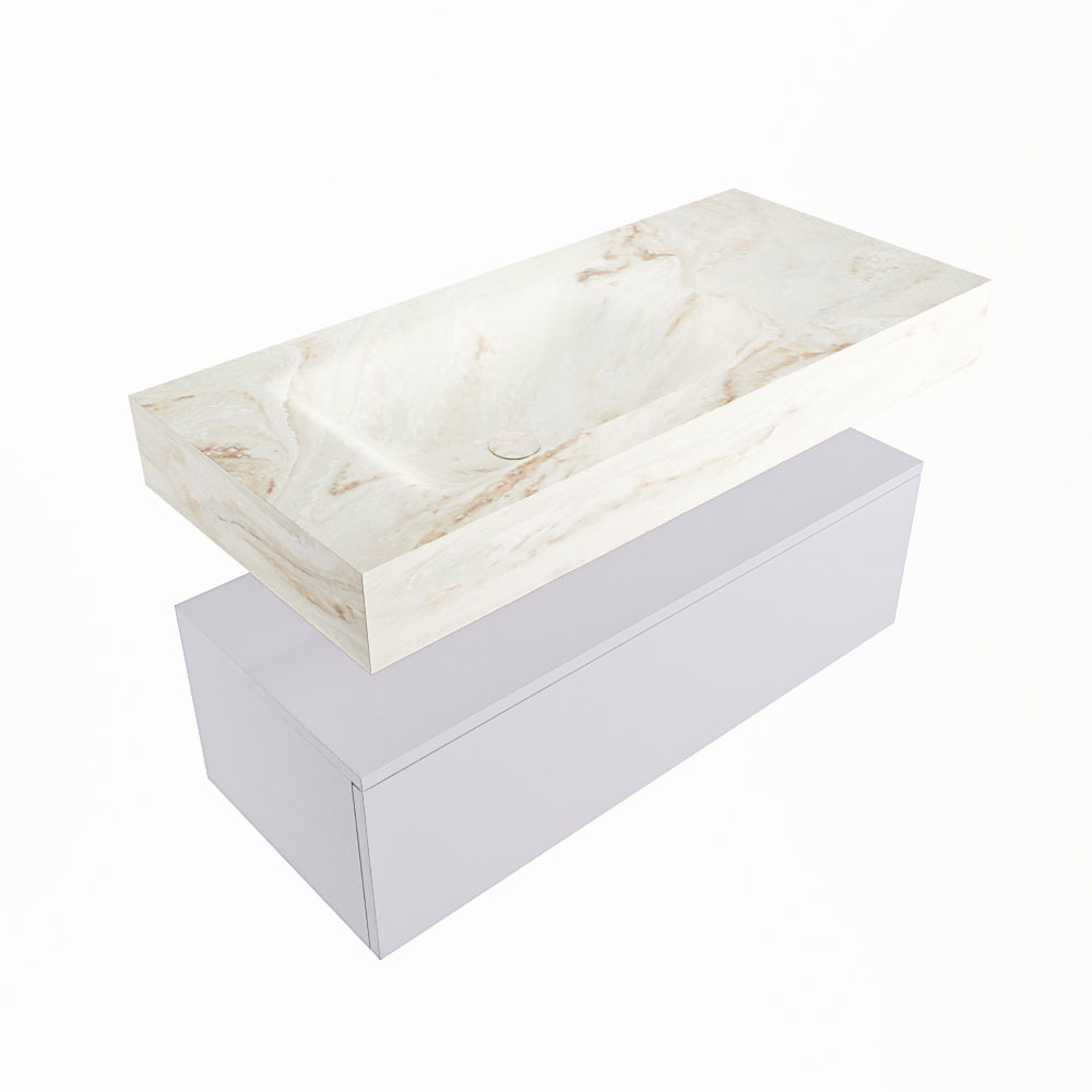 MONDIAZ ALAN-DLUX 100cm mueble de baño Cale 1 cajón. Lavabo CLOUD Izquierda sin orificios color Frappe. 5 MONDIAZ ALAN-DLUX 100cm mueble de baño Cale 1 cajón. Lavabo CLOUD Izquierda sin orificios color Frappe. - Imagen 5