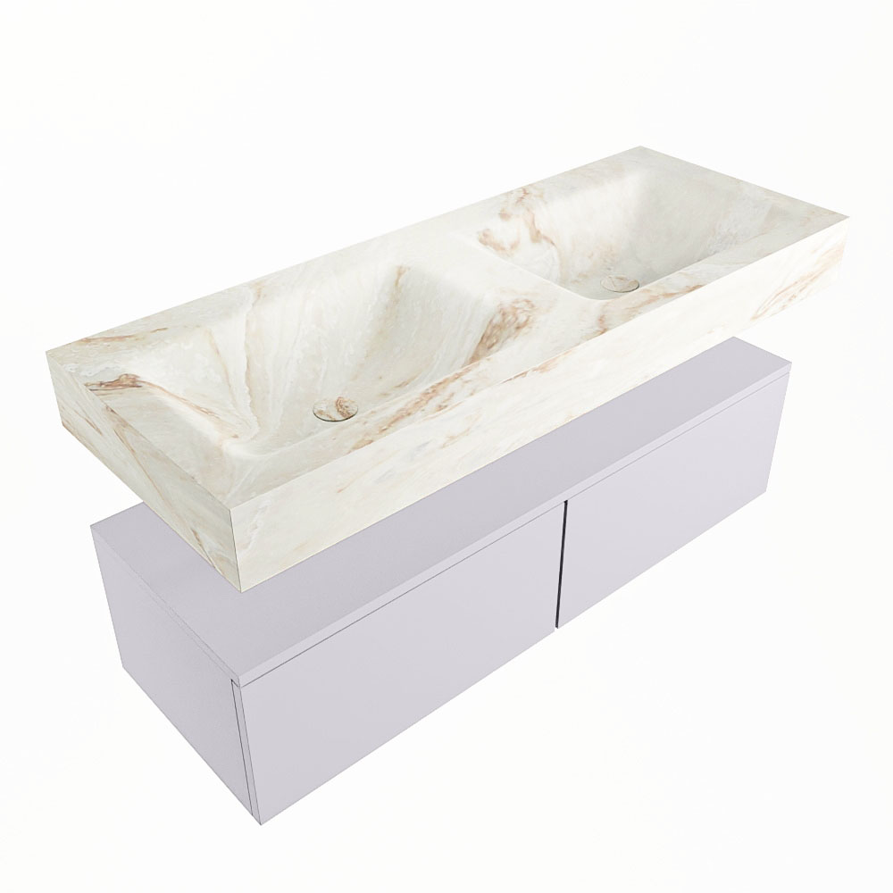 MONDIAZ ALAN-DLUX 120cm mueble de baño Cale 2 cajones. Lavabo CLOUD Doble 2 orificios color Frappe. 5 MONDIAZ ALAN-DLUX 120cm mueble de baño Cale 2 cajones. Lavabo CLOUD Doble 2 orificios color Frappe. - Imagen 5