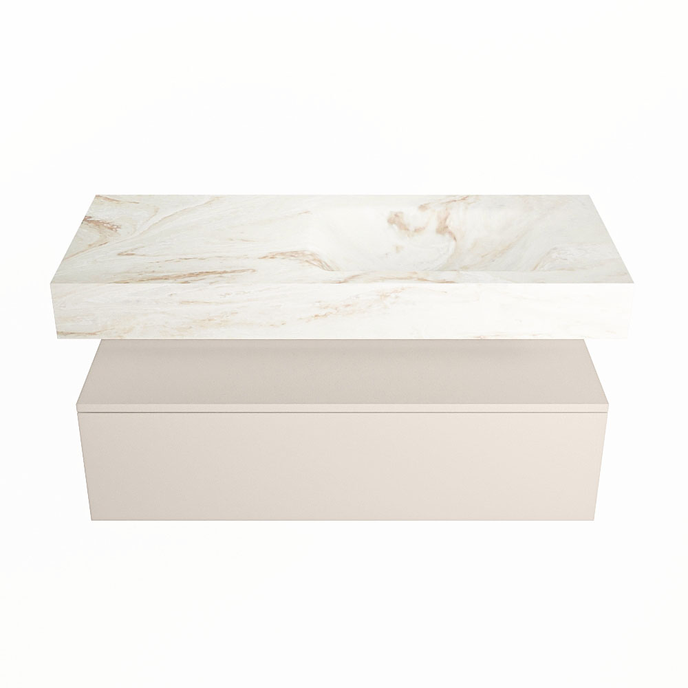 MONDIAZ ALAN-DLUX 110cm mueble de baño Linen 1 cajón. Lavabo CLOUD Derecho sin orificios color Frappe. 4 MONDIAZ ALAN-DLUX 110cm mueble de baño Linen 1 cajón. Lavabo CLOUD Derecho sin orificios color Frappe. - Imagen 4