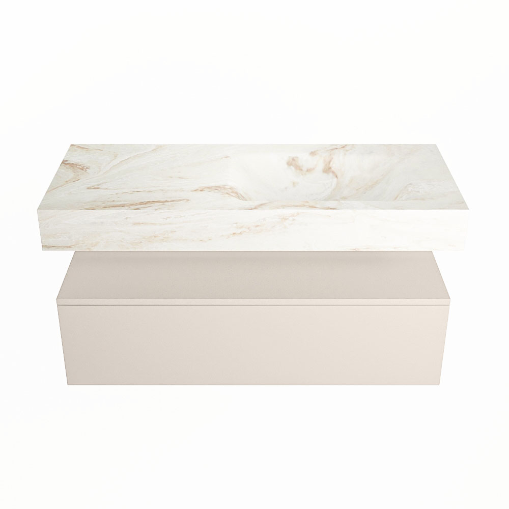 MONDIAZ ALAN-DLUX 110cm mueble de baño Linen 1 cajón. Lavabo CLOUD Derecho 1 orificio color Frappe. 4 MONDIAZ ALAN-DLUX 110cm mueble de baño Linen 1 cajón. Lavabo CLOUD Derecho 1 orificio color Frappe. - Imagen 4