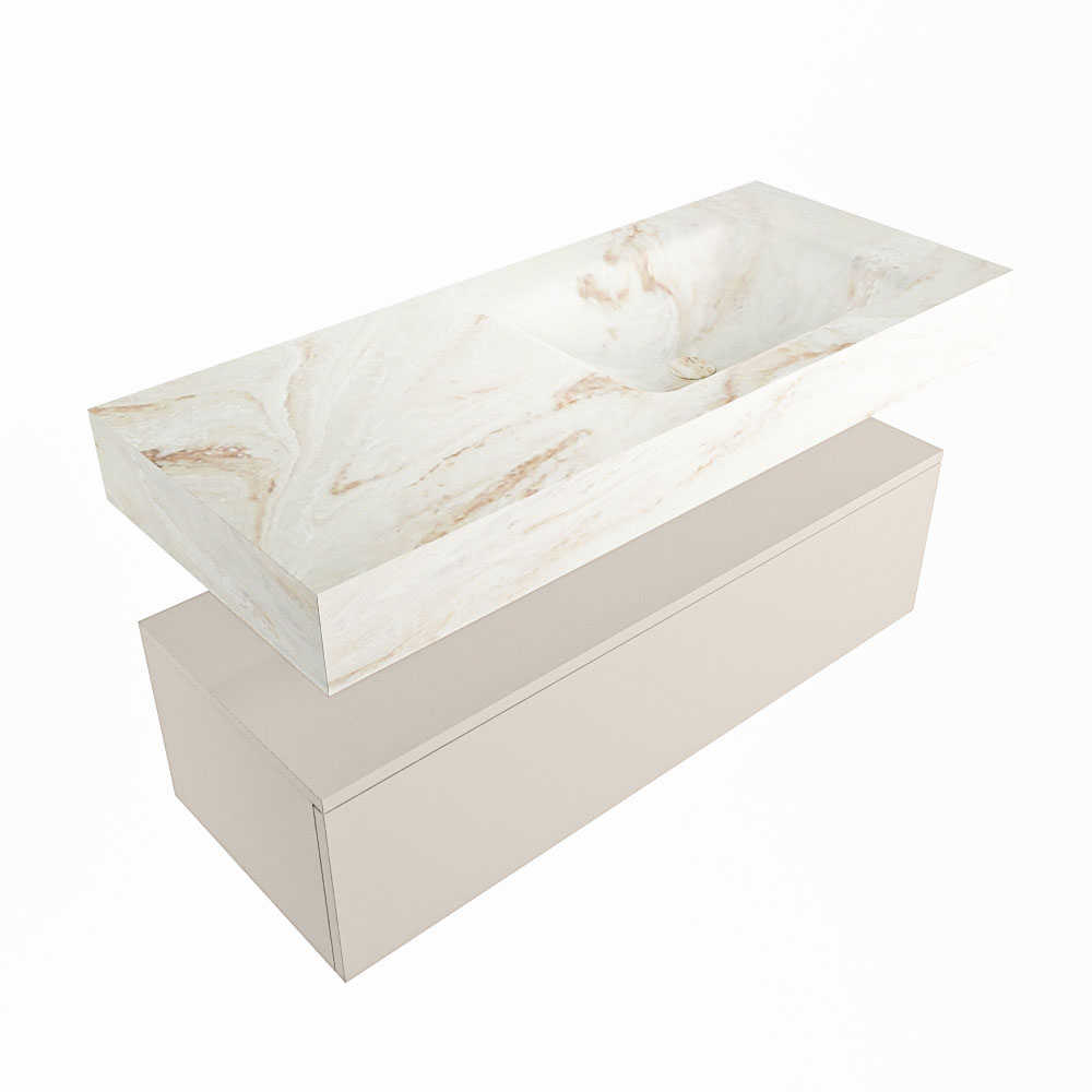 MONDIAZ ALAN-DLUX 110cm mueble de baño Linen 1 cajón. Lavabo CLOUD Derecho sin orificios color Frappe. 5 MONDIAZ ALAN-DLUX 110cm mueble de baño Linen 1 cajón. Lavabo CLOUD Derecho sin orificios color Frappe. - Imagen 5