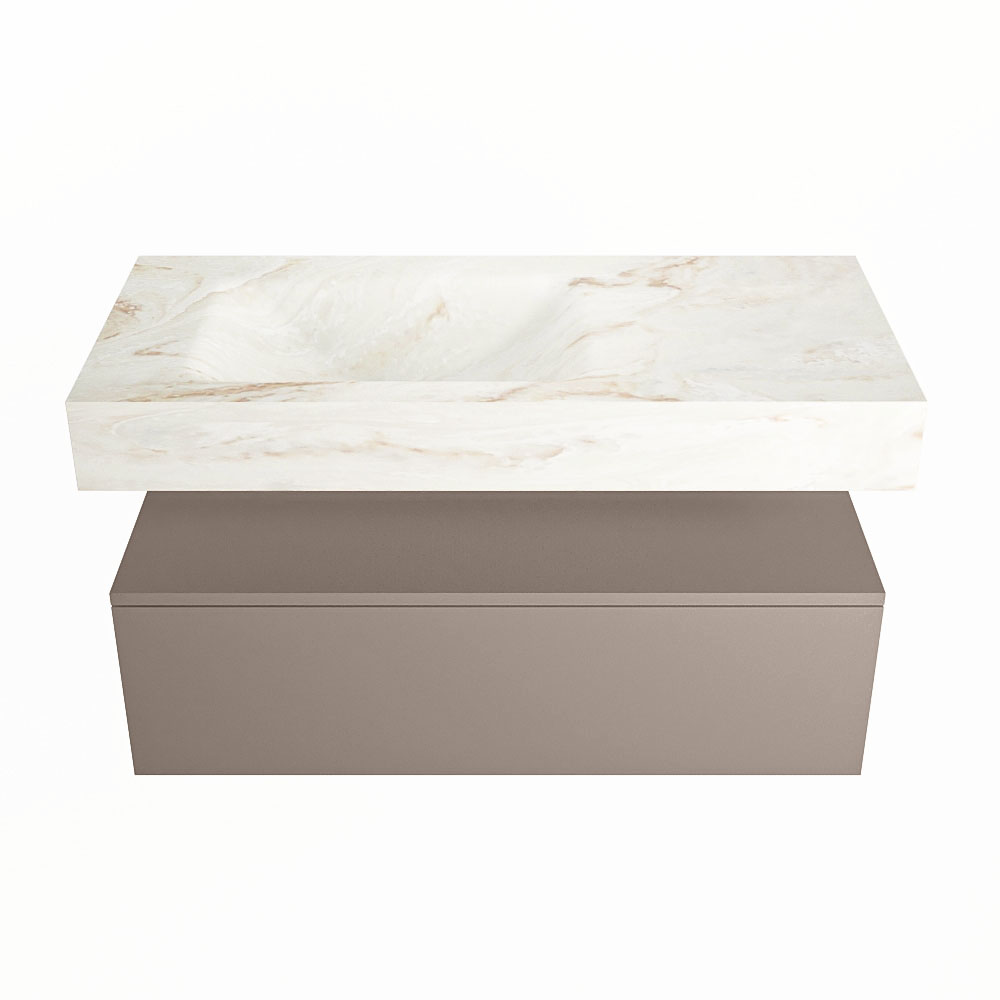 MONDIAZ ALAN-DLUX 100cm mueble de baño Smoke 1 cajón. Lavabo CLOUD Izquierda sin orificios color Frappe. 4 MONDIAZ ALAN-DLUX 100cm mueble de baño Smoke 1 cajón. Lavabo CLOUD Izquierda sin orificios color Frappe. - Imagen 4