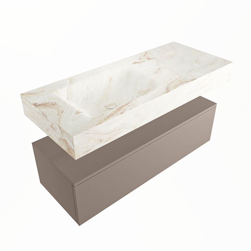 MONDIAZ ALAN-DLUX 110cm mueble de baño Smoke 1 cajón. Lavabo CLOUD Izquierda 1 orificio color Frappe. 5 MONDIAZ ALAN-DLUX 110cm mueble de baño Smoke 1 cajón. Lavabo CLOUD Izquierda 1 orificio color Frappe. - Imagen 5