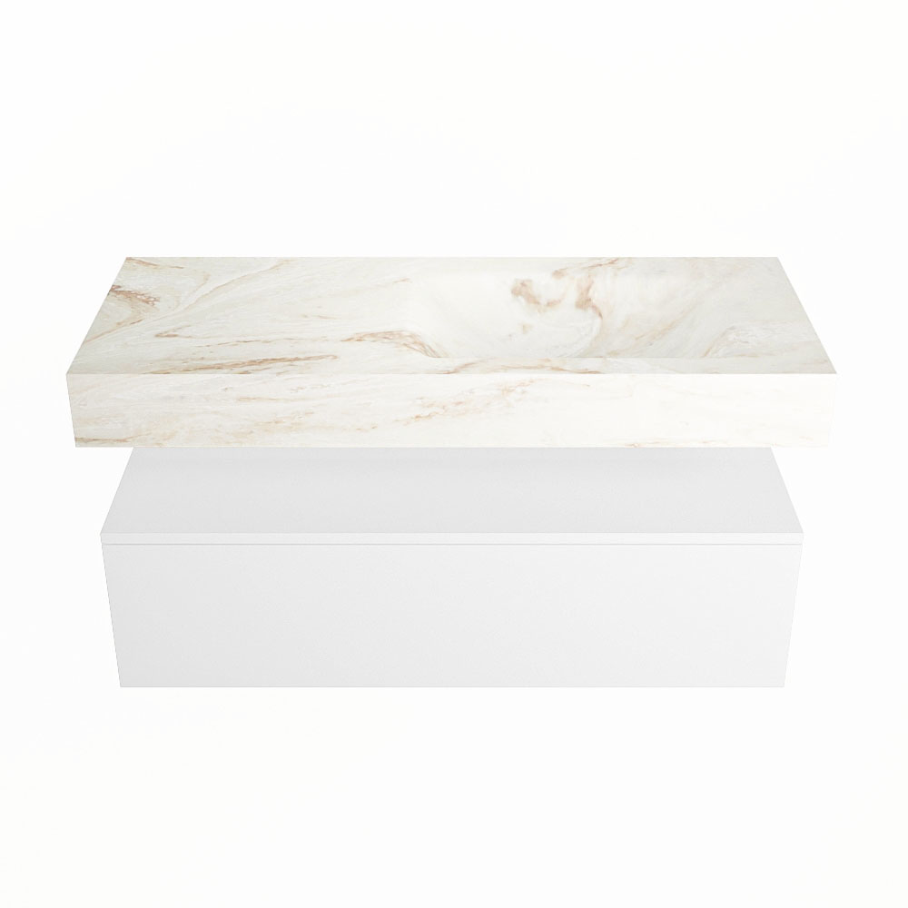 MONDIAZ ALAN-DLUX 110cm mueble de baño Talc 1 cajón. Lavabo CLOUD Derecho sin orificios color Frappe. 4 MONDIAZ ALAN-DLUX 110cm mueble de baño Talc 1 cajón. Lavabo CLOUD Derecho sin orificios color Frappe. - Imagen 4