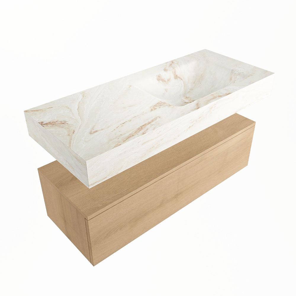 MONDIAZ ALAN-DLUX 110cm mueble de baño Washed Oak 1 cajón. Lavabo CLOUD Derecho 1 orificio color Frappe. 5 MONDIAZ ALAN-DLUX 110cm mueble de baño Washed Oak 1 cajón. Lavabo CLOUD Derecho 1 orificio color Frappe. - Imagen 5