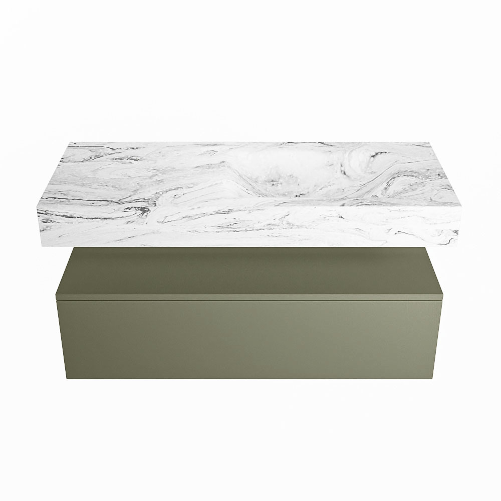 MONDIAZ ALAN-DLUX 110cm mueble de baño Army 1 cajón. Lavabo CLOUD Derecho 1 orificio color Glace. 4 MONDIAZ ALAN-DLUX 110cm mueble de baño Army 1 cajón. Lavabo CLOUD Derecho 1 orificio color Glace. - Imagen 4