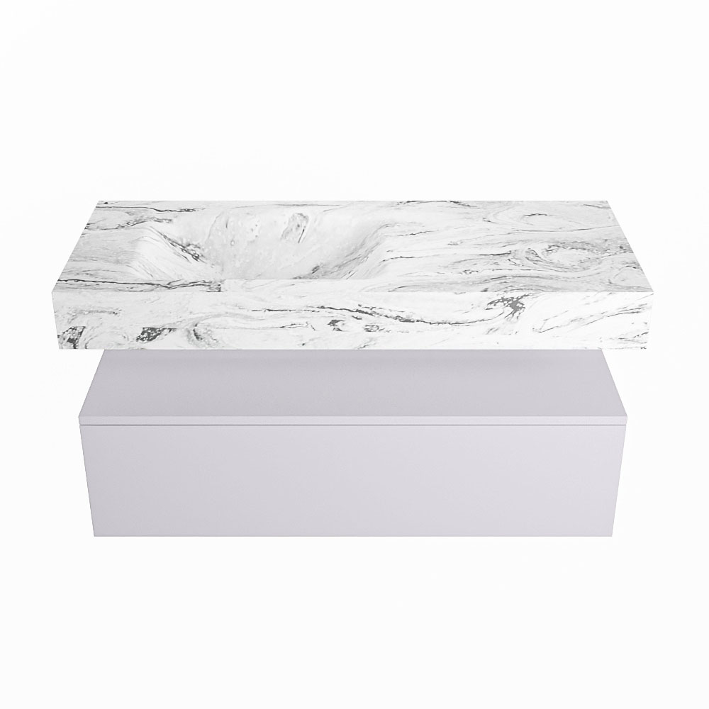 MONDIAZ ALAN-DLUX 110cm mueble de baño Cale 1 cajón. Lavabo CLOUD Izquierda 1 orificio color Glace. 4 MONDIAZ ALAN-DLUX 110cm mueble de baño Cale 1 cajón. Lavabo CLOUD Izquierda 1 orificio color Glace. - Imagen 4