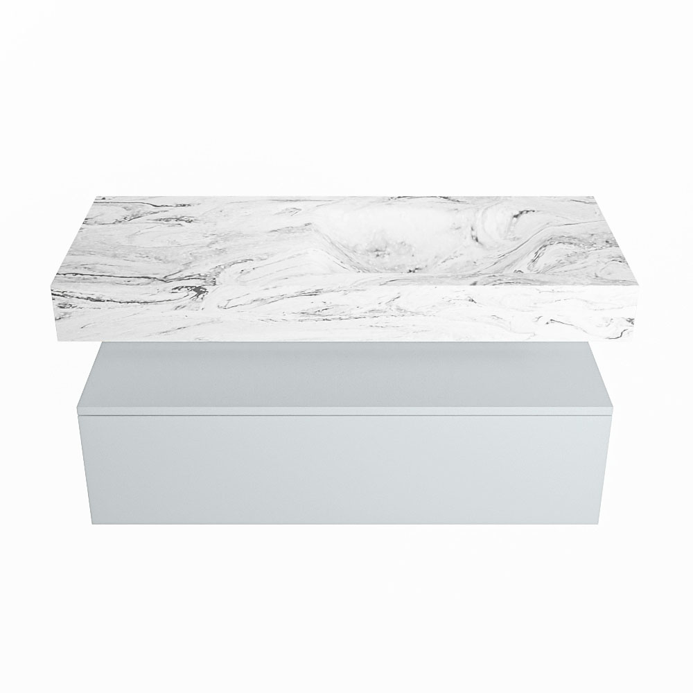 MONDIAZ ALAN-DLUX 110cm mueble de baño Clay 1 cajón. Lavabo CLOUD Derecho sin orificios color Glace. 4 MONDIAZ ALAN-DLUX 110cm mueble de baño Clay 1 cajón. Lavabo CLOUD Derecho sin orificios color Glace. - Imagen 4