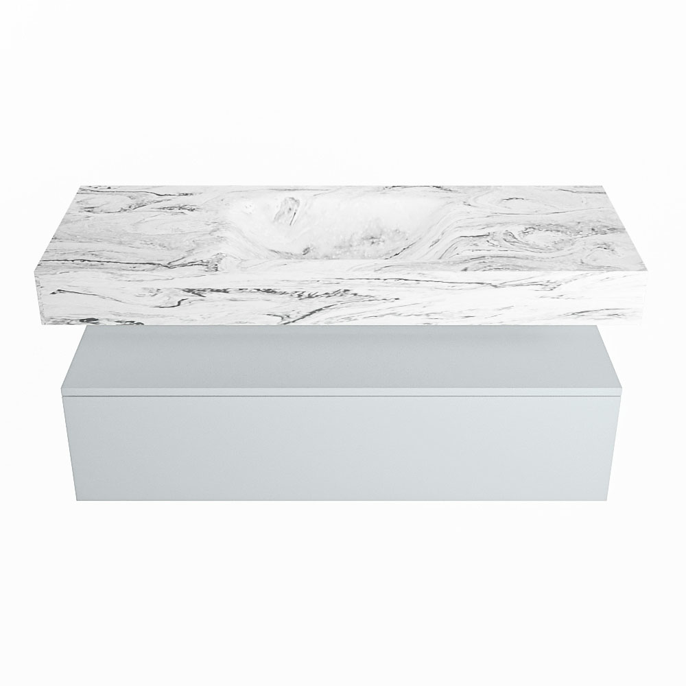 MONDIAZ ALAN-DLUX 120cm mueble de baño Clay 1 cajón. Lavabo CLOUD Centro sin orificios color Glace. 4 MONDIAZ ALAN-DLUX 120cm mueble de baño Clay 1 cajón. Lavabo CLOUD Centro sin orificios color Glace. - Imagen 4