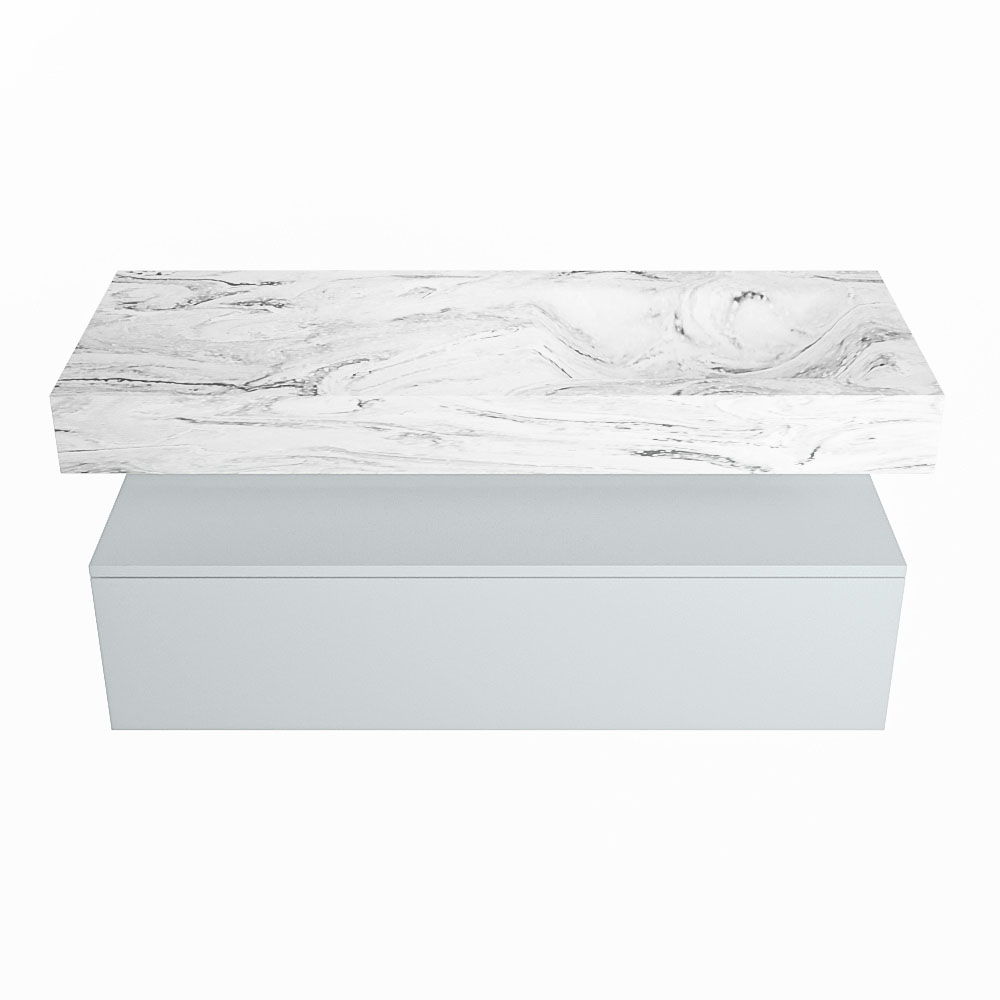 MONDIAZ ALAN-DLUX 120cm mueble de baño Clay 1 cajón. Lavabo CLOUD Derecho sin orificios color Glace. 4 MONDIAZ ALAN-DLUX 120cm mueble de baño Clay 1 cajón. Lavabo CLOUD Derecho sin orificios color Glace. - Imagen 4