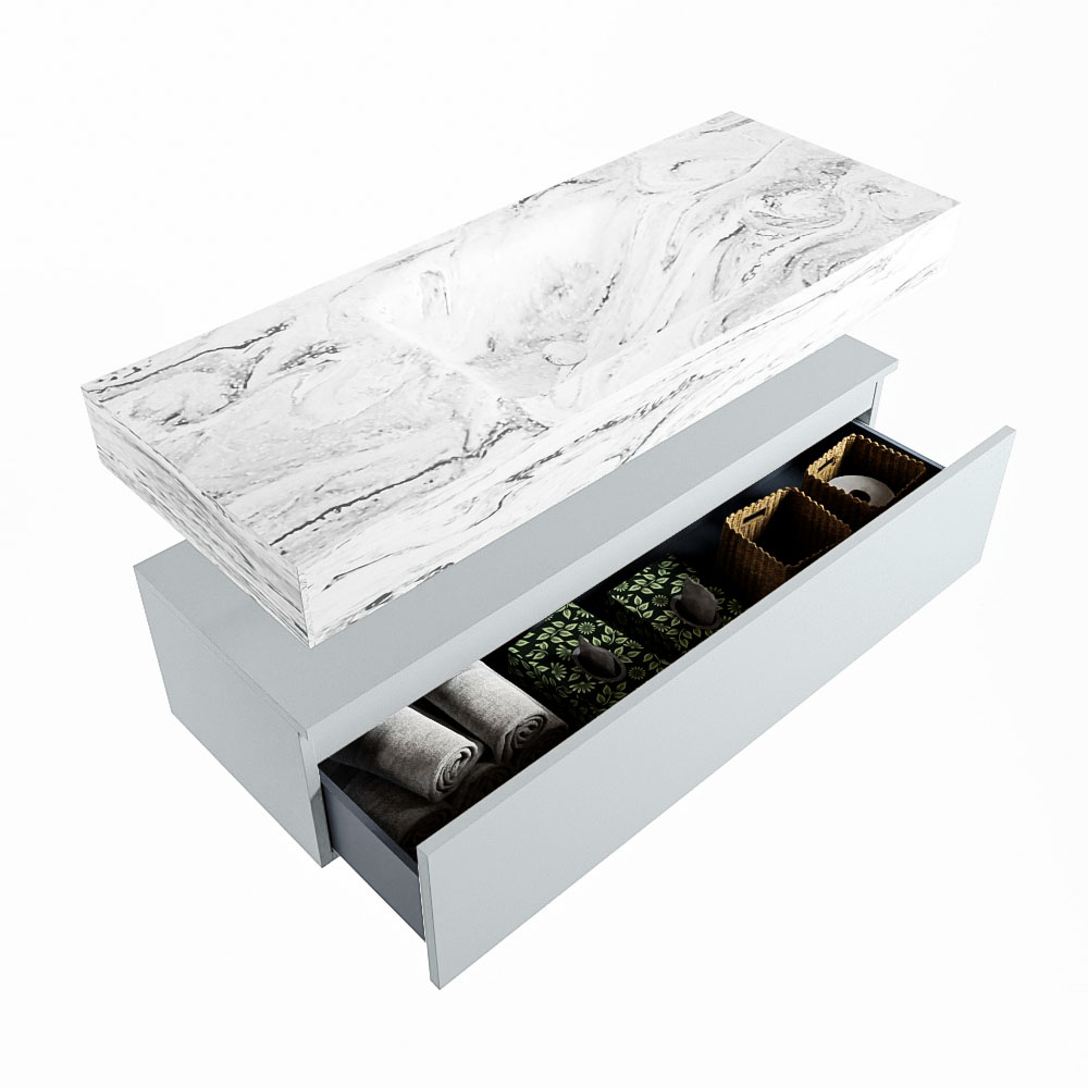 MONDIAZ ALAN-DLUX 120cm mueble de baño Clay 1 cajón. Lavabo CLOUD Centro sin orificios color Glace. 6 MONDIAZ ALAN-DLUX 120cm mueble de baño Clay 1 cajón. Lavabo CLOUD Centro sin orificios color Glace. - Imagen 6
