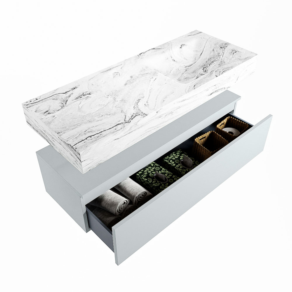 MONDIAZ ALAN-DLUX 120cm mueble de baño Clay 1 cajón. Lavabo CLOUD Derecho sin orificios color Glace. 6 MONDIAZ ALAN-DLUX 120cm mueble de baño Clay 1 cajón. Lavabo CLOUD Derecho sin orificios color Glace. - Imagen 6