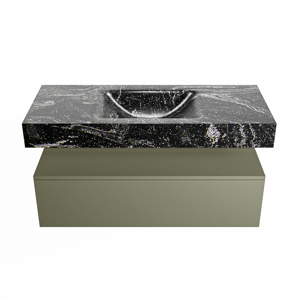 MONDIAZ ALAN-DLUX 110cm mueble de baño Army 1 cajón. Lavabo CLOUD Centro sin orificios color Lava. 4 MONDIAZ ALAN-DLUX 110cm mueble de baño Army 1 cajón. Lavabo CLOUD Centro sin orificios color Lava. - Imagen 4