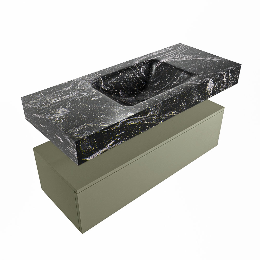 MONDIAZ ALAN-DLUX 110cm mueble de baño Army 1 cajón. Lavabo CLOUD Centro sin orificios color Lava. 5 MONDIAZ ALAN-DLUX 110cm mueble de baño Army 1 cajón. Lavabo CLOUD Centro sin orificios color Lava. - Imagen 5