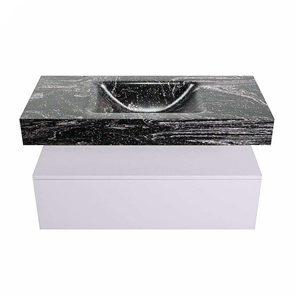 MONDIAZ ALAN-DLUX 100cm mueble de baño Cale 1 cajón. Lavabo CLOUD Centro sin orificios color Lava. 4 MONDIAZ ALAN-DLUX 100cm mueble de baño Cale 1 cajón. Lavabo CLOUD Centro sin orificios color Lava. - Imagen 4